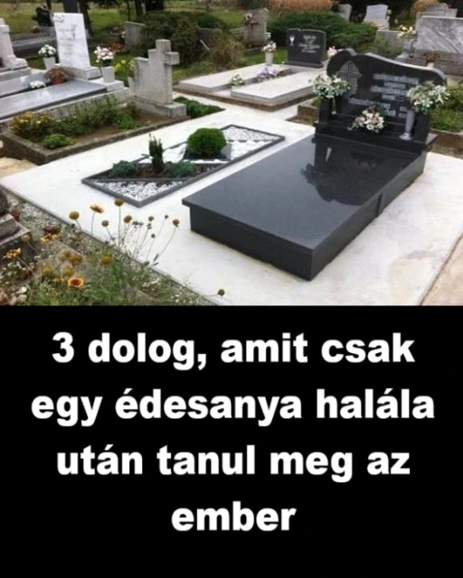 3 Dolog Amit Csak Egy Edesanya Halala Utan Tanul Meg Az Ember